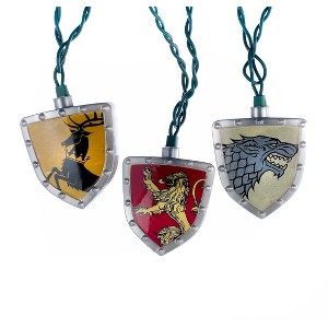 Kurt Adler UL 10-Light Game of Thrones Shield Light Set - 1 of 4