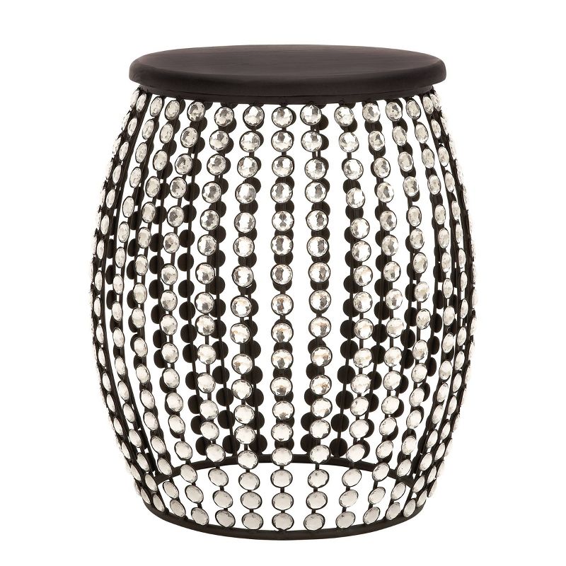 19&#34; x 16&#34; Glam Metal Accent Table Black - Olivia &#38; May, 1 of 19