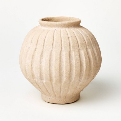 Tall Carved Ceramic Vase - Threshold™ designed with Studio McGee