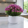 Unique Bargains Artificial Plants Scandinavian-style Plastic 3.35"x3.35"x6.69" 1 Pc - 2 of 4