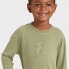 Toddler Boys' Long Sleeve Oversized T-Shirt - Cat & Jack™ - 2 of 4
