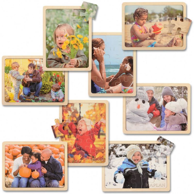 Kaplan Early Learning Four Seasons Puzzle Set  - Set of 8, 1 of 7