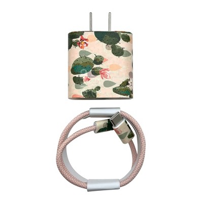 Olivia Pratt Printed Wall Charger 20W USB-C Power Adapter with USB-C to Lightning 3.3ft Nylon Cable