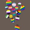 Adult Design By Humans Rainbow LBGTQIA+ Pride Badges By Roadhouse Racerback Tank Top - 2 of 2