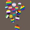 Adult Design By Humans Rainbow LBGTQIA+ Pride Badges By Roadhouse Racerback Tank Top - image 2 of 2