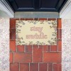Stupell Industries Stay Awhile with Floral Border Printed Outdoor Door Mat, design by Lil' Rue, 18"x30" - 3 of 4