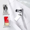 Sumerain Wall Mount Bathroom Sink Faucet with Swiveling Waterfall Brass Spout, Chrome - 2 of 4