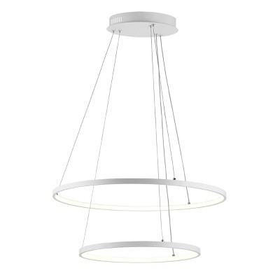 Faven 27'' White Aluminum LED Pendant Light