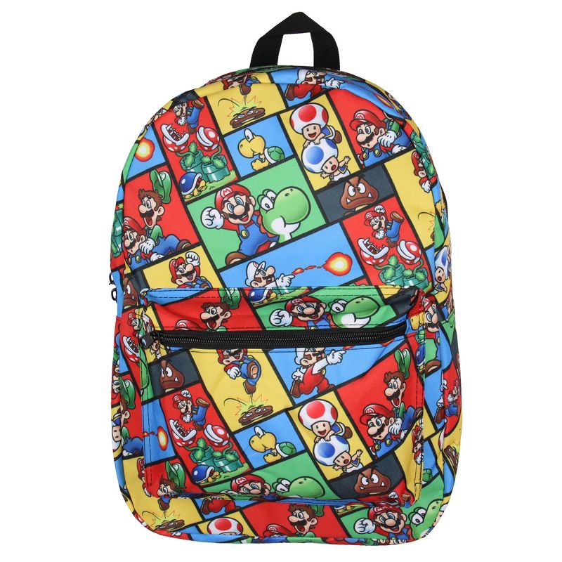 Super Mario Backpack Multi Character Video Game School Travel Laptop Backpack Multicoloured, 2 of 5