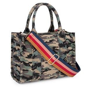 Generic Tote Bag for Women Top Handle Handbag Women's Purse Crossbody Bag with Zipper Trendy Shoulder Bag Everything Tote Bag - 1 of 4