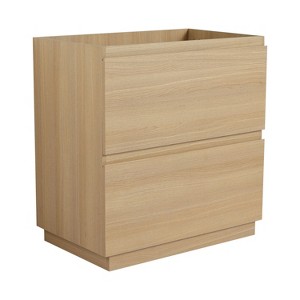 NicBex 29.13" Freestanding Bathroom Vanity without Sink, Bathroom Storage Cabinet, 2 Drawers for Bathroom - 1 of 4