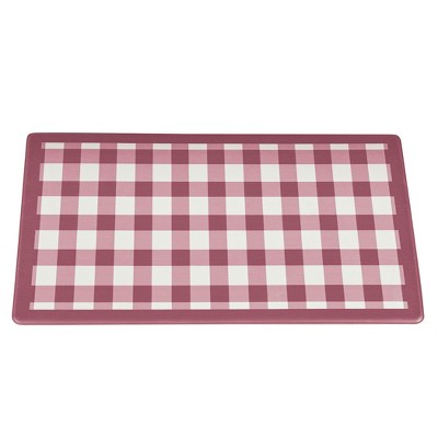 Collections Etc Buffalo Check Anti-Fatigue Skid-Resistant Kitchen Mat