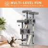 66" Multi-Level Cat Tree w/Sisal Scratching Posts, Condos, Hammock & Perch – Durable Tower for Multiple Cats - 2 of 4