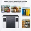 NicBex 8*6ft Resin Outdoor Storage Shed Waterproof Shed with 2 Windows and Lockable Door Tool Shed for Garden, Patio, Backyard - 4 of 4
