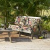 ARTPLAN Deep Seat Outdoor Cushion,Set 24"x24"x6" ,18x24" Bench Outdoor Chair Cushions, Polyester Fill Back for Patio Furniture ,Square - 2 of 4