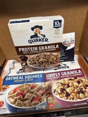 Oatmeal Squares Brown Sugar Breakfast Cereal - 14.5oz - Quaker Oats ...