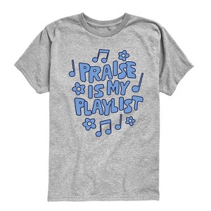 Boys' - Instant Message - Praise Is My Playlist Short Sleeve Graphic T-Shirt - 1 of 4