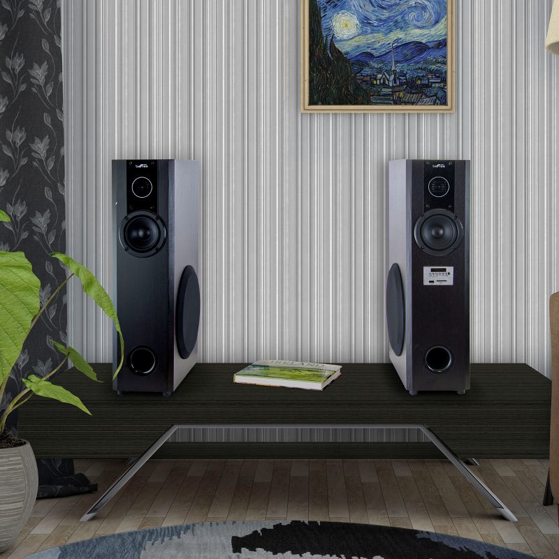 beFree Sound 2.1 Channel Home Theater Bluetooth Powered Double Tower Speakers, 4 of 9