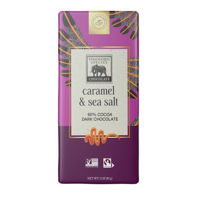 Endangered Species Candy Chocolate Dark Chocolate Sea Salt & Caramel ...