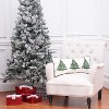 C&F Home Flocked Trees Throw Pillow, 12" x 24" - 3 of 4