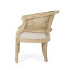 APRILSOUL Accent Chair Rubber Wood Beige - 4 of 4