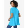 Woman Within Plus Size Rounded V-Neck Crochet Tunic - 4 of 4