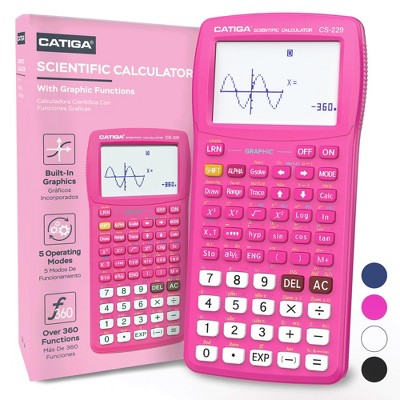 CATIGA Scientific Graphing Calculator, 360 Functions, Large Display, Graphing & Advanced Math for Students and Beginners