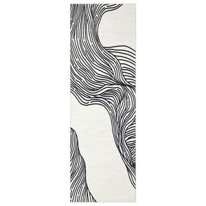 Washable Modern Rug Non Slip Low Pile Rug Soft Contemporary Throw Floor Cover Foldable Indoor Carpet for Living Room Bedroom Playroom Nursery - 1 of 4