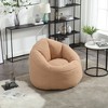 CAVINAS Microfiber Fabric Bean Bag Chair Set with High Pressure Foam,Soft Bean Bag Couch,Accent Chairs for Living Room - 3 of 4