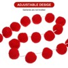 Unique Bargains Party Decorative Polyester Yarn Pom Pom Ball Garlands 3 Pcs - 3 of 4
