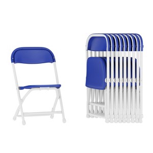 Emma and Oliver 10 Pack. Kids Plastic Folding Chair - 1 of 4