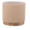 Carolina Chair  Table Handwoven Hesperus Diamond Juste Storage Ottoman - 3 of 4