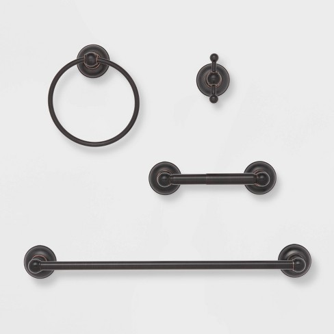 Oil Rubbed Bronze Bathroom Bath Hardware Accessories Double