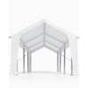 13'x20' heavy-duty white carport canopy offers vehicle protection; ideal for family, camping, and activities with reliable shade and shelter. - 4 of 4