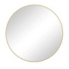 Lyngins Gold Wall Mirror, Metal Framed Bathroom Mirror, Modern Bathroom Decor, Fog-Proof Round Mirrors for Bathroom Sink & Home Spaces - 2 of 4