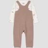 Carter's Just One You® Baby Boys' 2pc Overalls Set - Brown - 3 of 4
