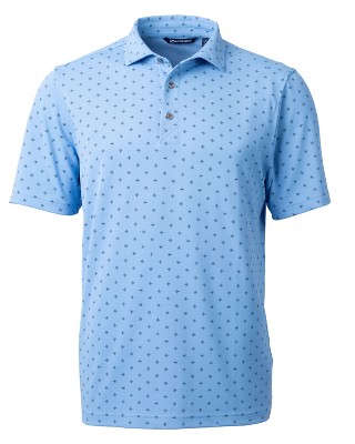 Cutter & Buck Virtue Eco Pique Tile Print Recycled Mens Big & Tall Polo ...