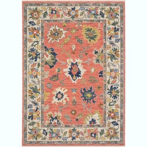 Oriental Weavers Lucca 2889B Salmon Pink / Multi Indoor Area Rug - 3'3" x 5' - 1 of 4