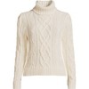 Lands' End Women's Drifter Cable Turtleneck Sweater - 3 of 3