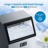150 lbs/24H Commercial Ice Maker ¨C Stainless Steel Ice Machine with 33 lbs Storage, Undercounter/Freestanding Use - 4 of 4