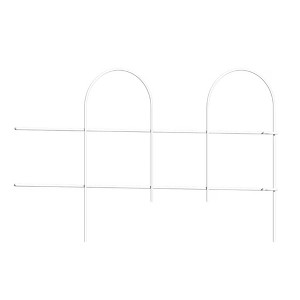 Origin Point Garden Craft Round Folding Border Fence, White, 10'L x 10" H - 1 of 4