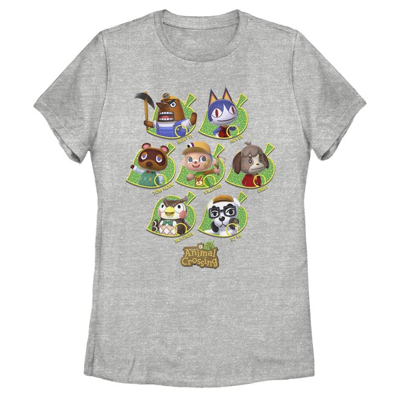 Women's Nintendo Animal Crossing New Leaf Towns People T-Shirt, 1 of 4