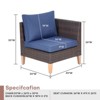 Gymojoy 1 Piece Patio Furniture Set All-Weather Outdoor Wicker Sectional Sofa - 2 of 3