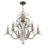Livex Lighting Serafina 6 - Light Chandelier in  Hand Applied Venetian Golden Bronze - 3 of 4