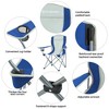 KingCamp Lightweight Folding Outdoor Lounge Chair with Cupholder & Adjustable Armrests for Camping, Sporting Events, or Tailgating, Blue/Grey (2 Pack) - 4 of 4