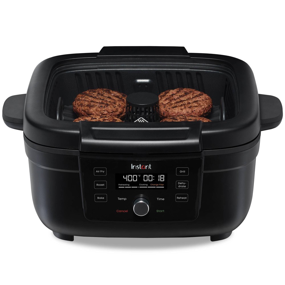 Instant Brands 6-in-1 Smokeless Indoor Grill &amp; Air Fryer with OdorErase Technology