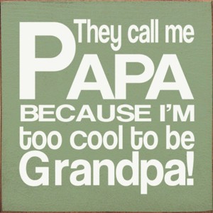 Slickblue They Call Me Papa Wood Sign – Rustic Knotty Pine Wall Decor for Grandpa, 7x7, Multiple Colors - 1 of 3