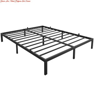 Twin Size/Full Size/Queen Size Metal Platform Bed Frame - 6/10 Inch Heavy Duty, Noise-Free Foundation - 1 of 4