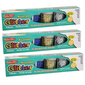 Charles Leonard Creative Arts Glitter Set, 6 Per Pack, 3 Packs - 1 of 3