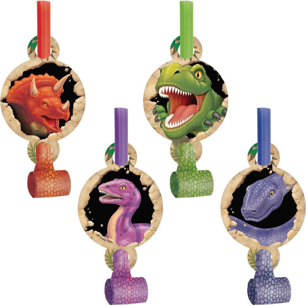 Photos - Other Jewellery 24ct Dinosaur Party Blowers